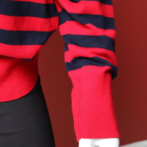 Tommy Hilfiger Red and Blue Striped Sweater - Picture 5 of 10